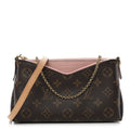 Louis Vuitton Monogram Pallas Clutch Rose Poudre