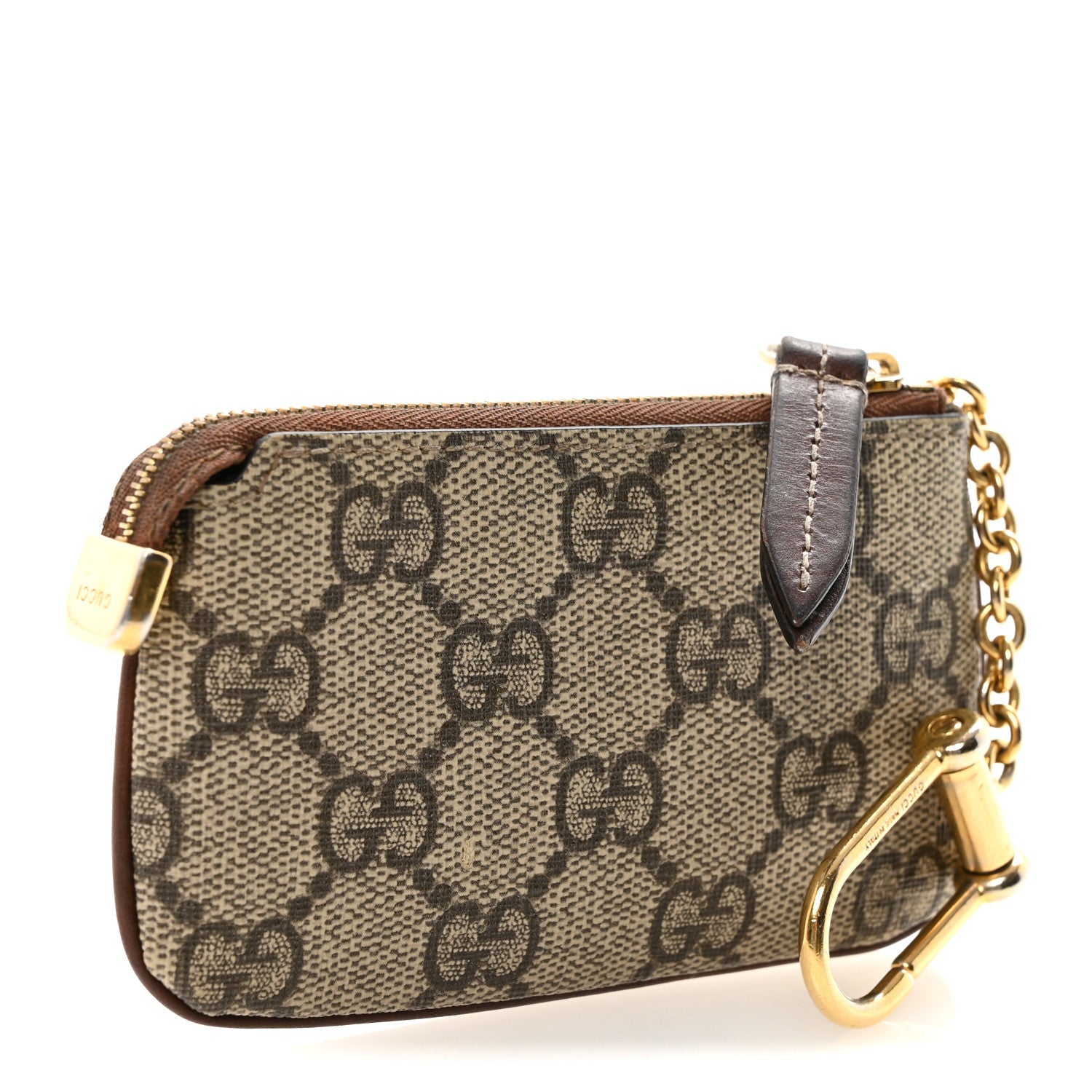 Gucci GG Supreme Monogram Key Case Brown
