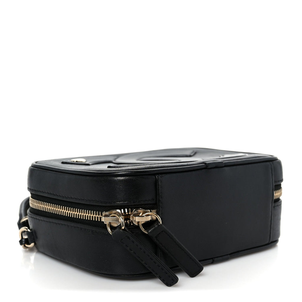 Chanel Calfskin CC Mania Camera Case Black