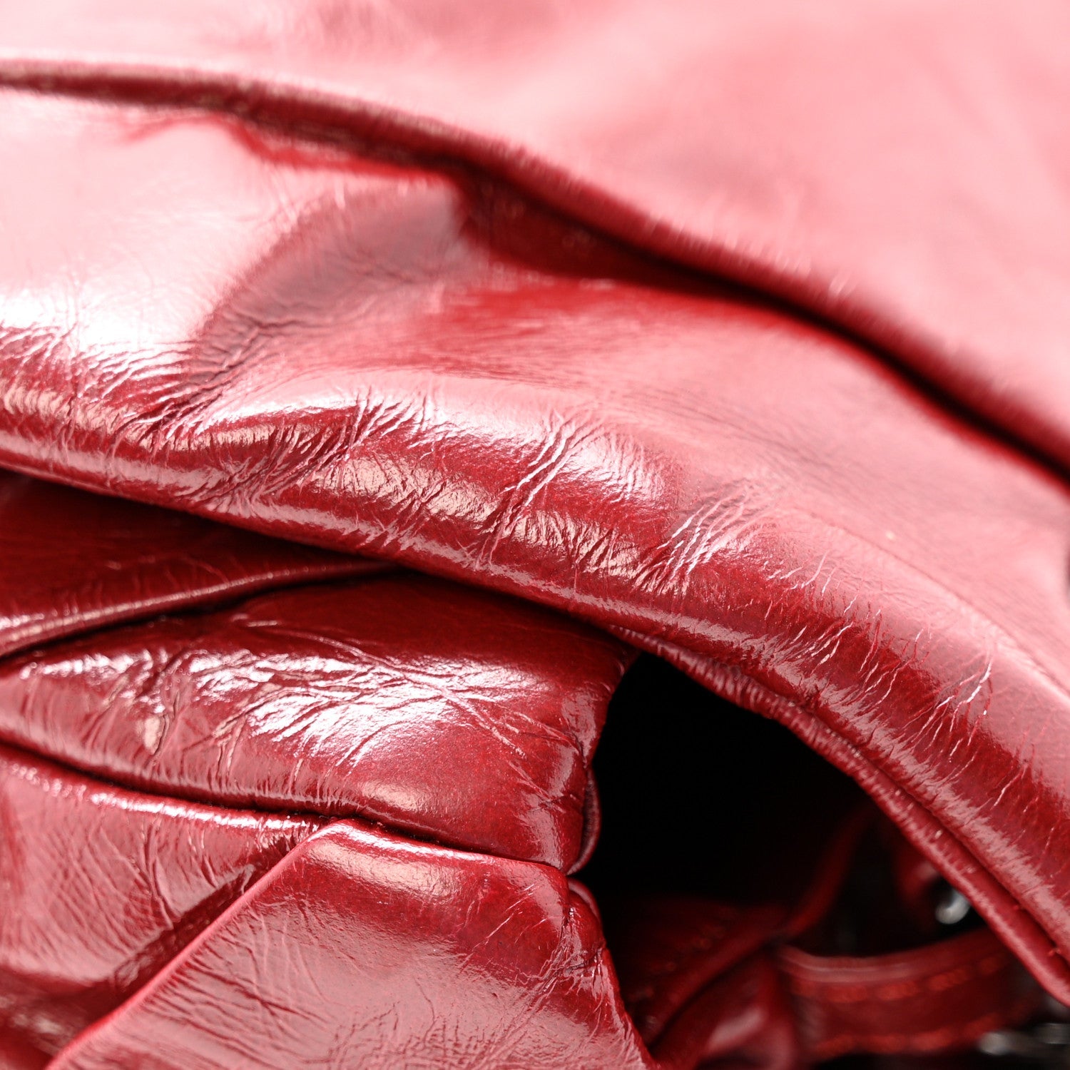 Chanel Glazed Calfskin Twisted Maxi Flap Red