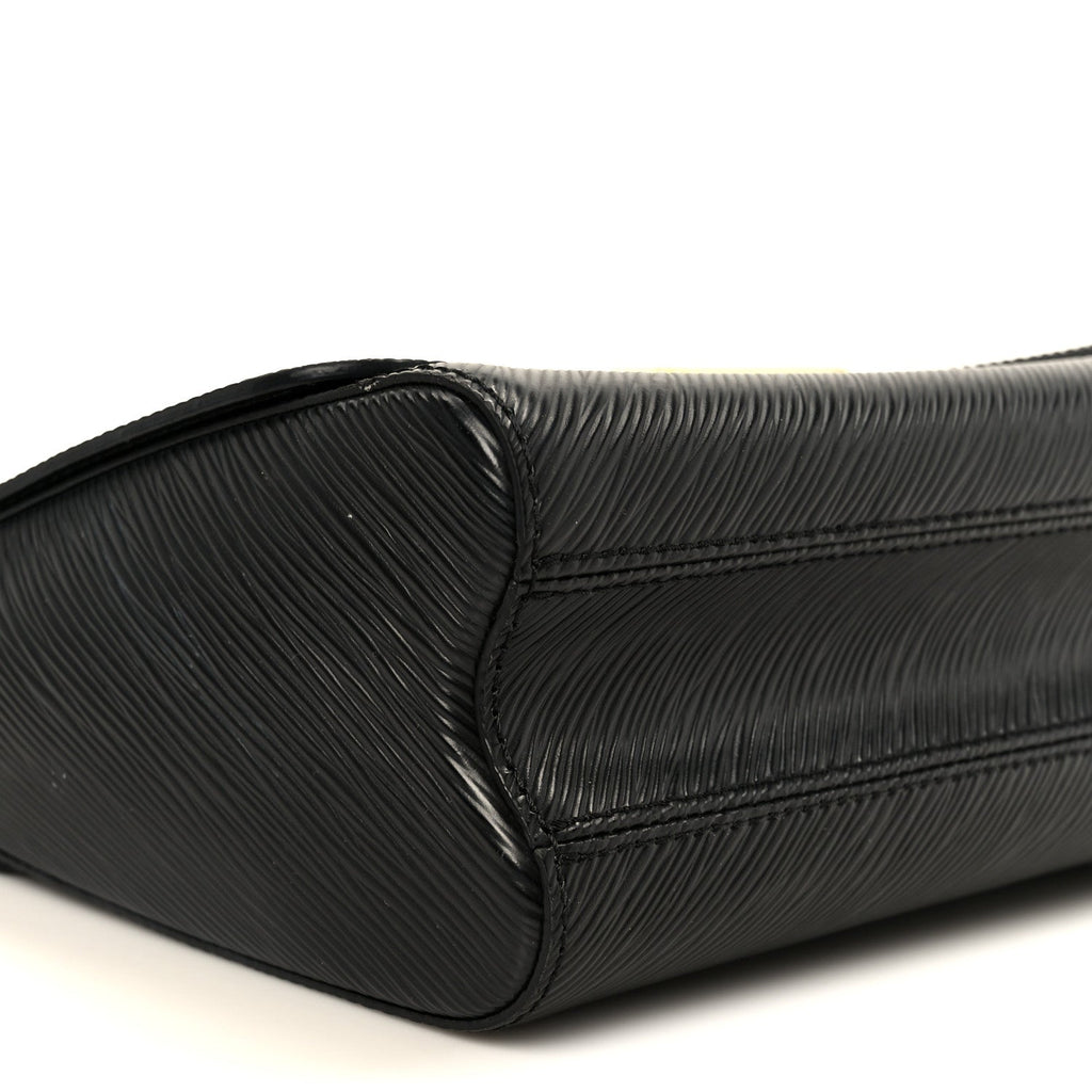 Louis Vuitton Epi Twist Braided Strap Shoulder Bag MM Black