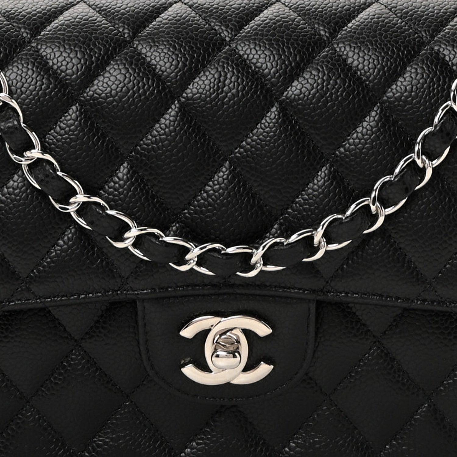 Chanel Caviar Quilted Medium Double Flap Black