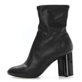Louis Vuitton Calfskin Uniformes Silhouette Ankle Boots 39 Black