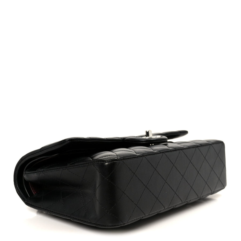 Chanel Lambskin Quilted Medium Double Flap Black