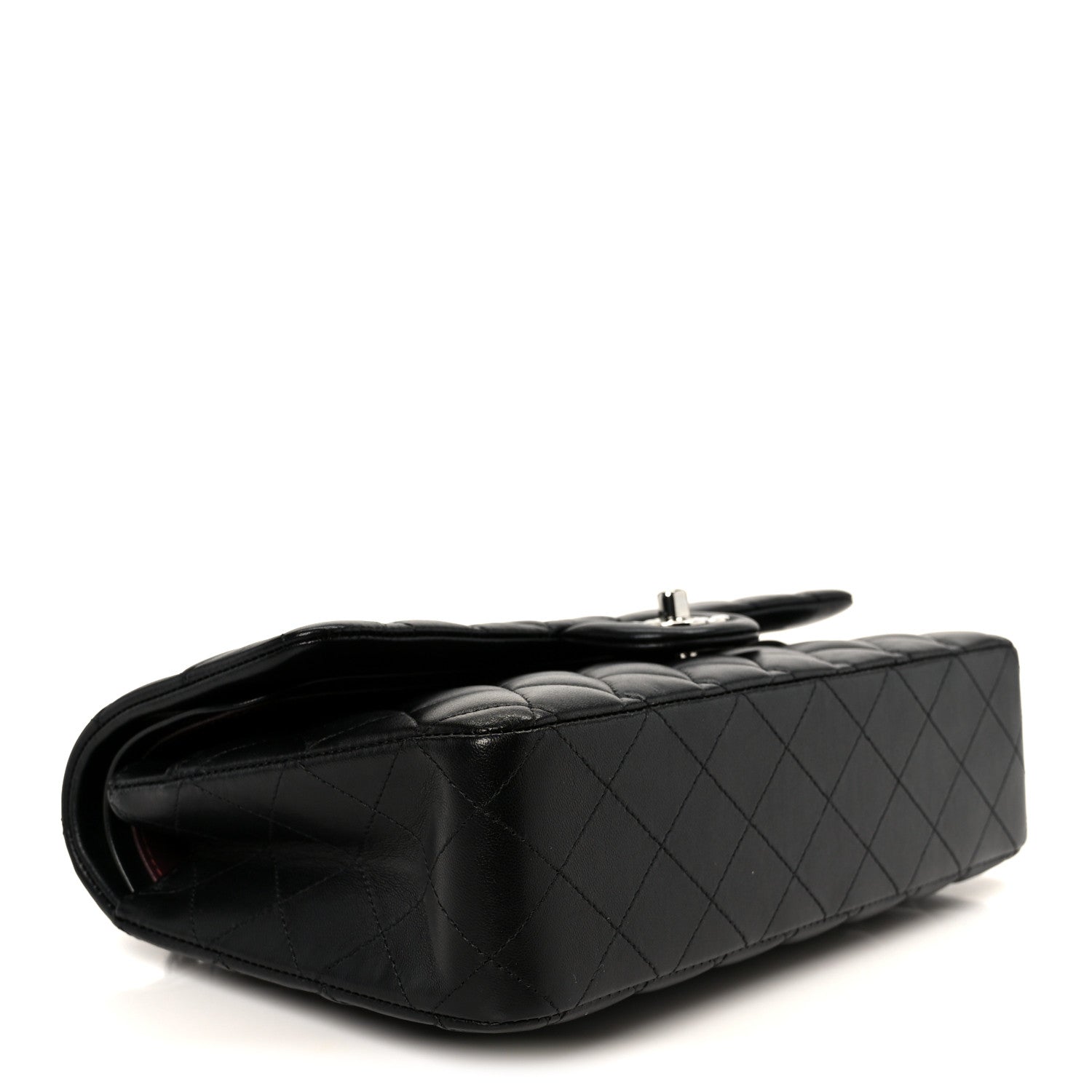 Chanel Lambskin Quilted Medium Double Flap Black