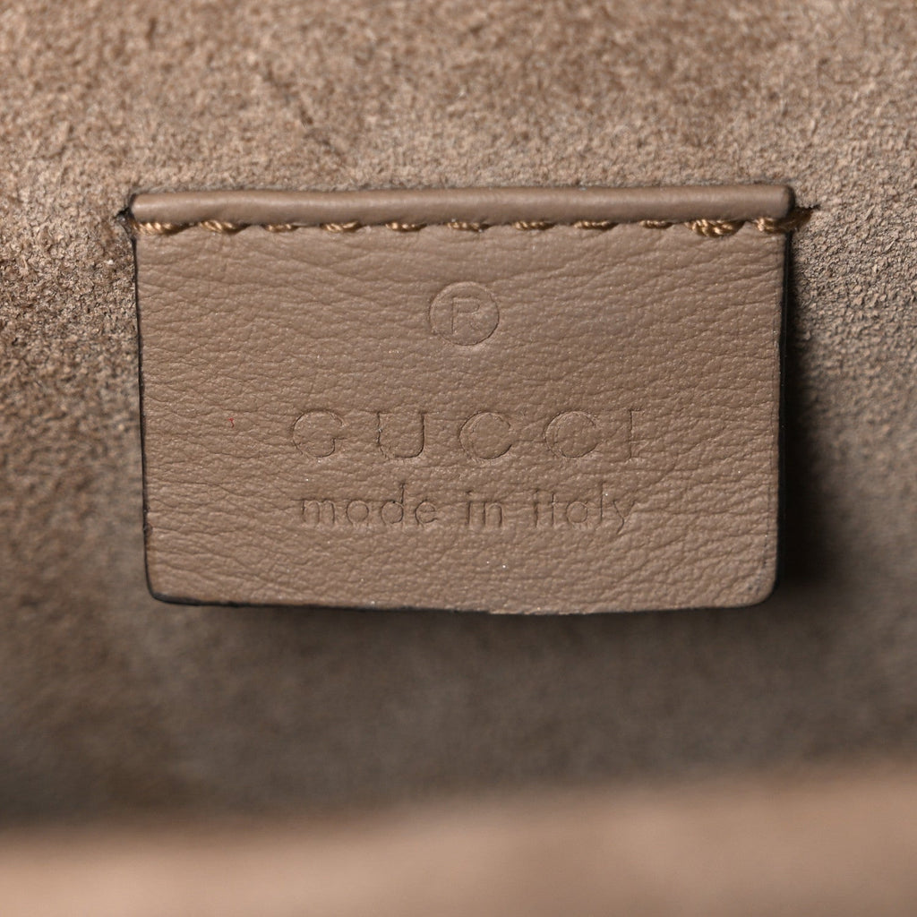 Gucci GG Supreme Monogram Mini Dionysus Shoulder Bag Taupe