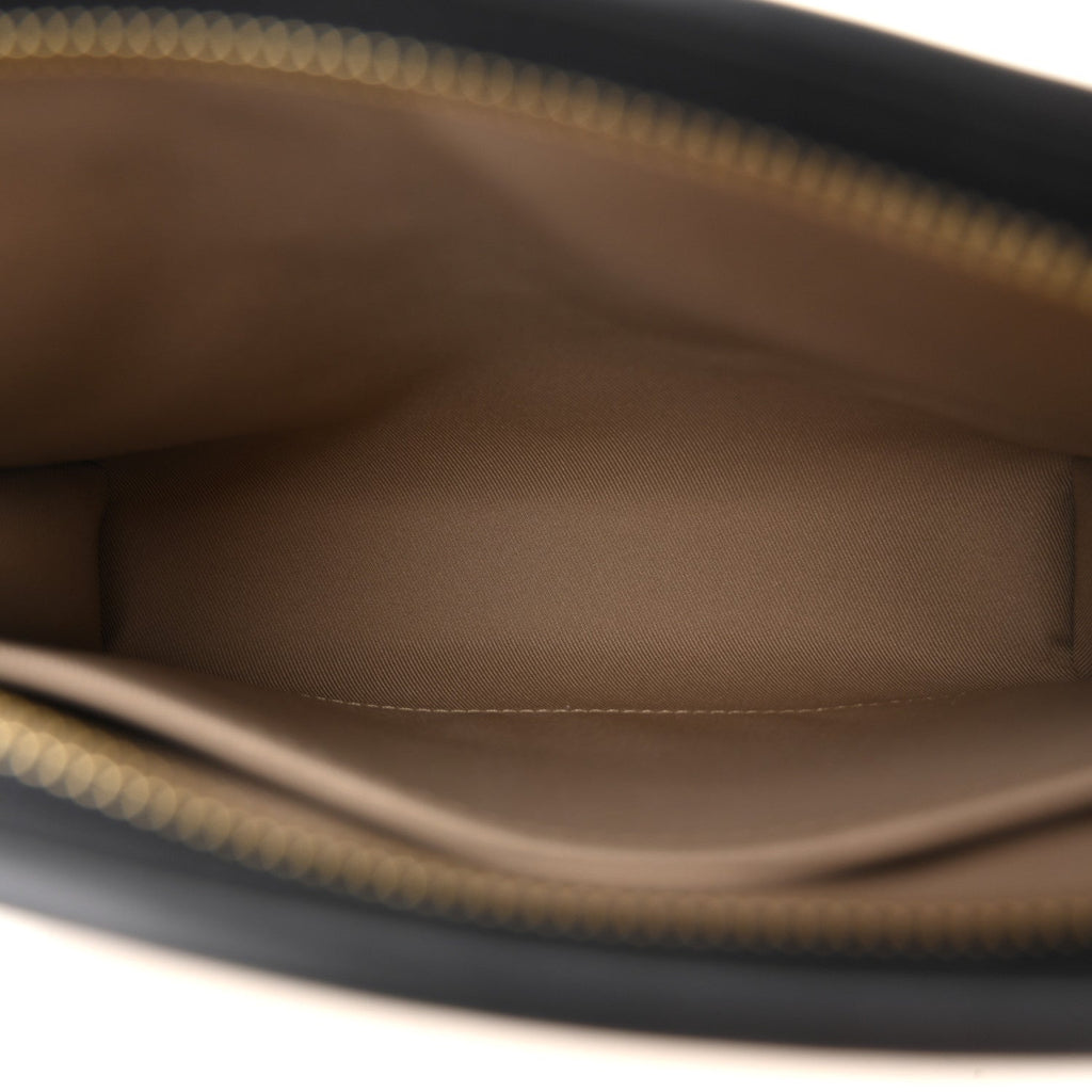 Louis Vuitton Raffia Calfskin Monogram Toiletry Pouch 26 On Chain Beige Black