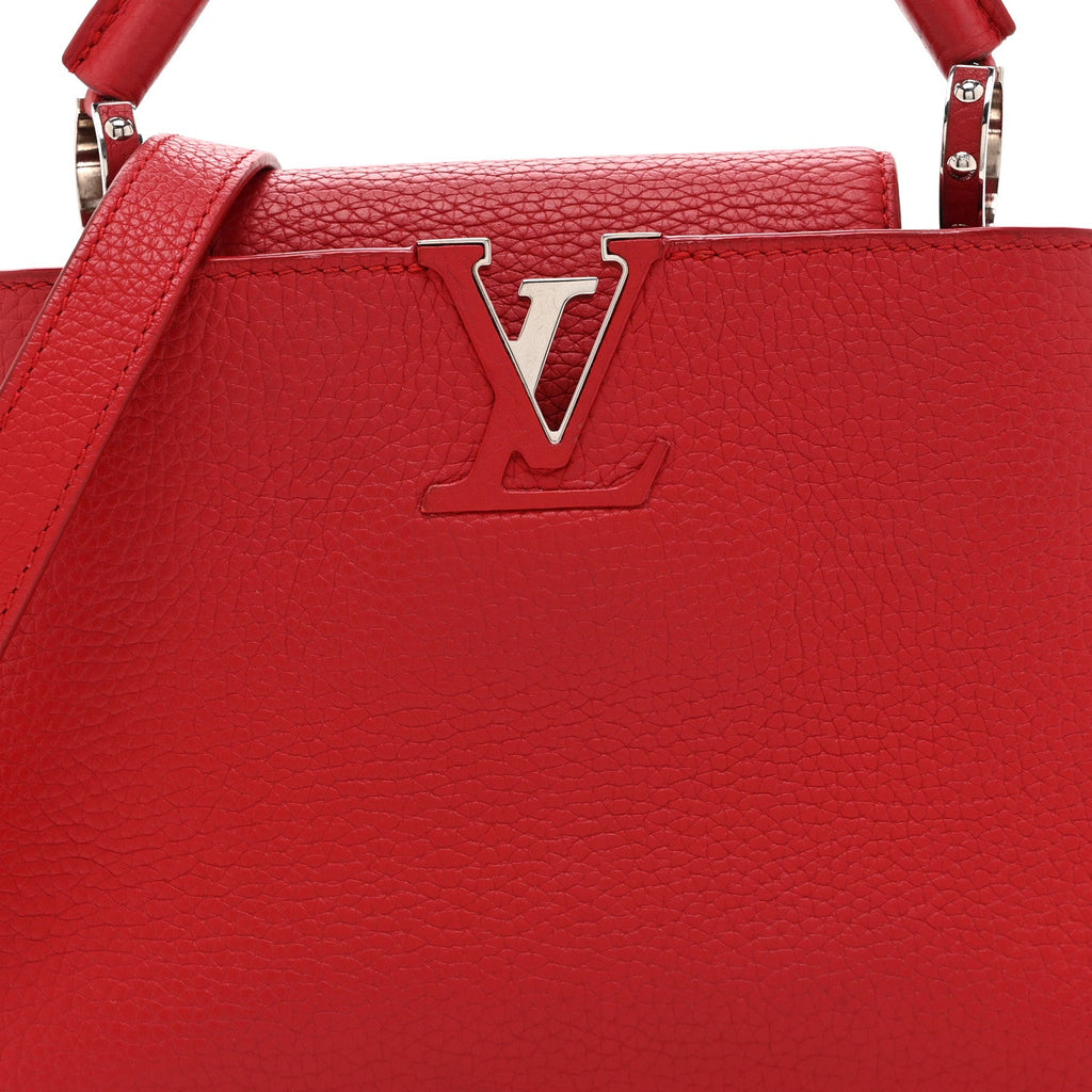Louis Vuitton Taurillon Capucines BB Scarlet Red