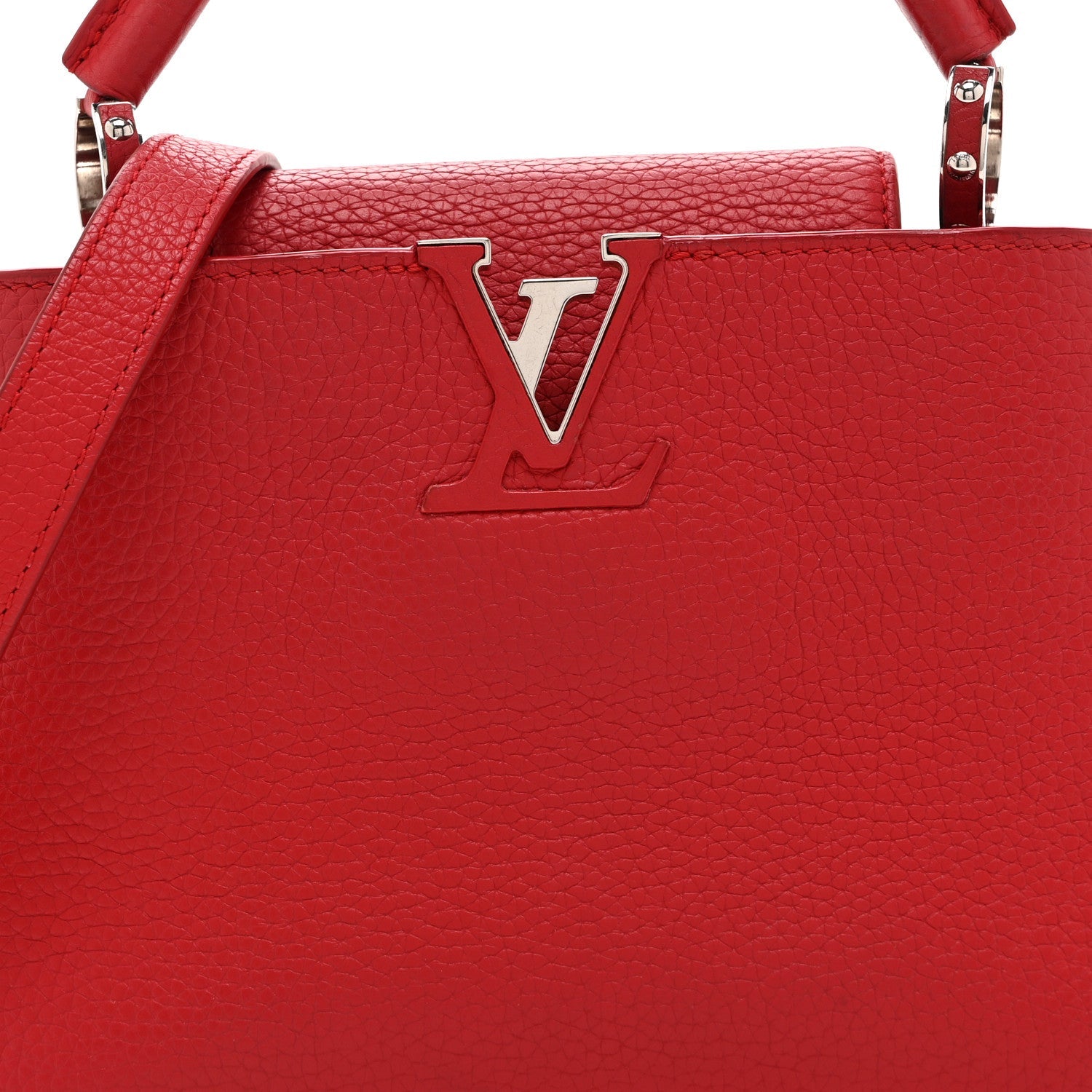 Louis Vuitton Taurillon Capucines BB Scarlet Red