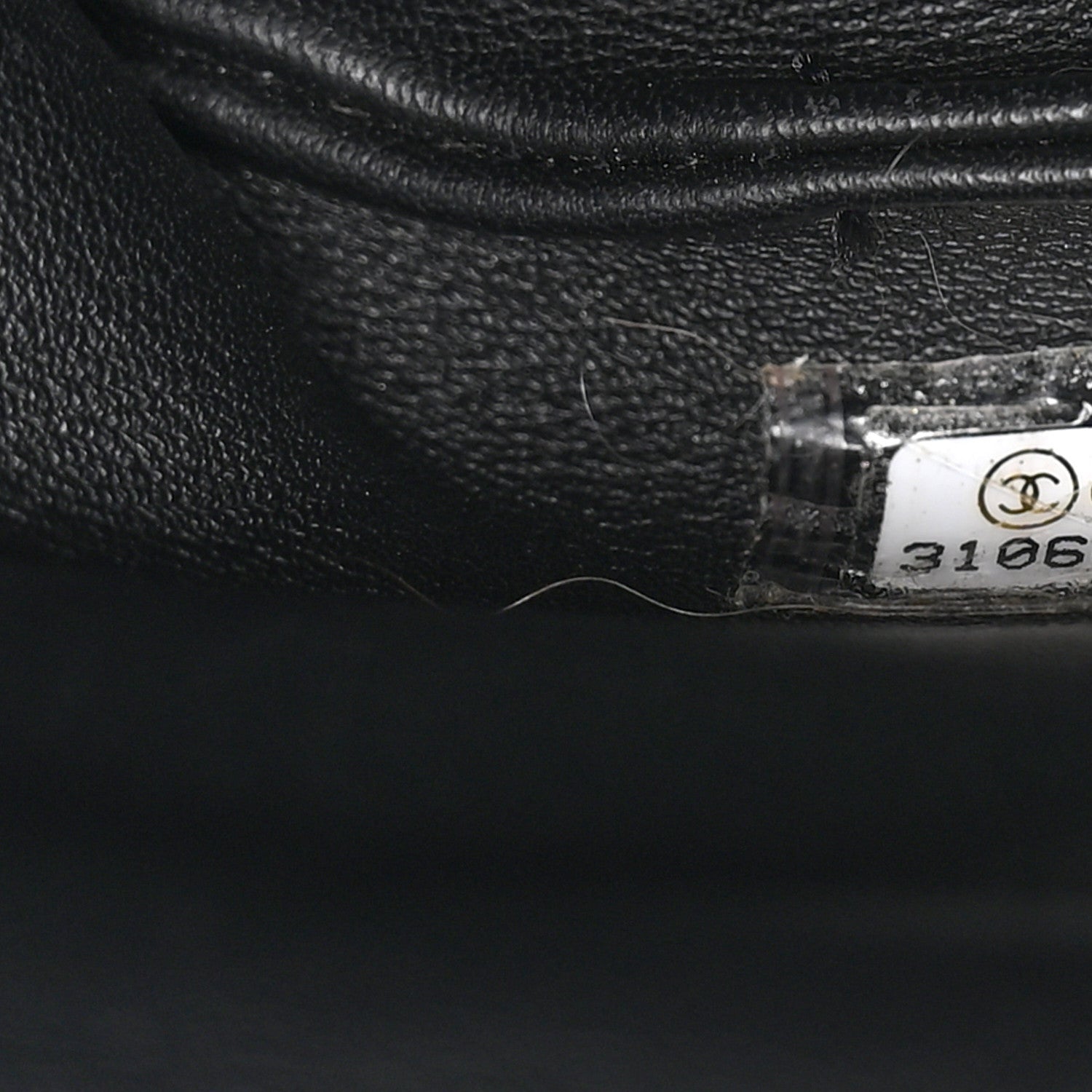 Chanel Shiny Lambskin Quilted Small Chain Is More Drawstring Bag Black