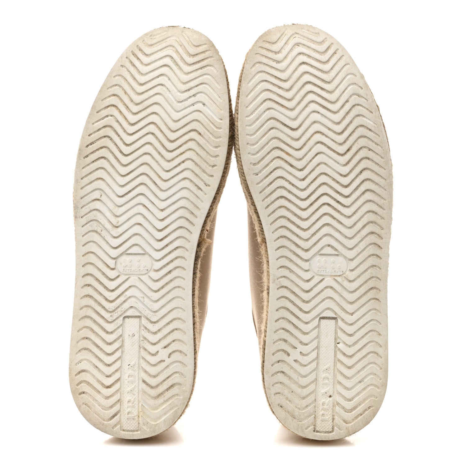 Prada Canvas Gabardine Espadrille 45mm Platform Sneakers 37.5 Corda