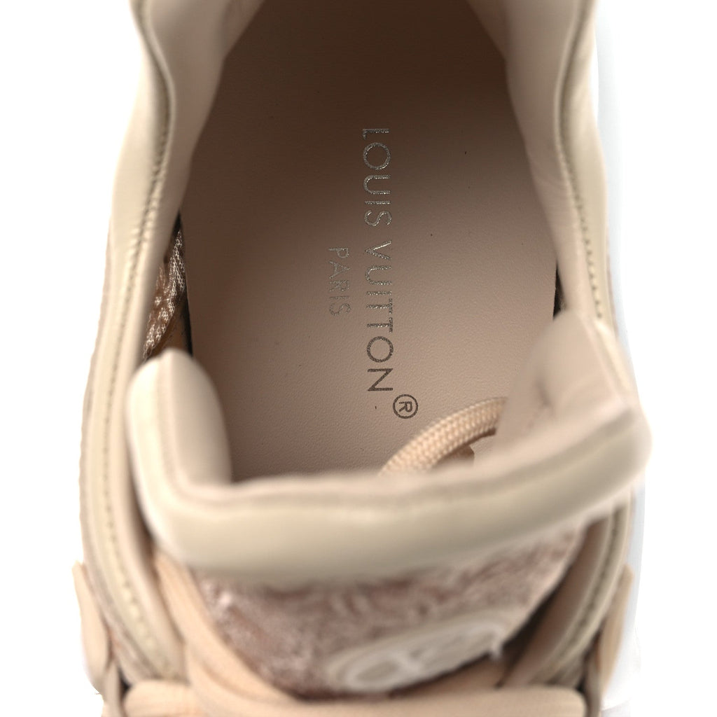 Louis Vuitton Fabric Embroidered Calfskin LV Archlight Sneakers 37 Nude