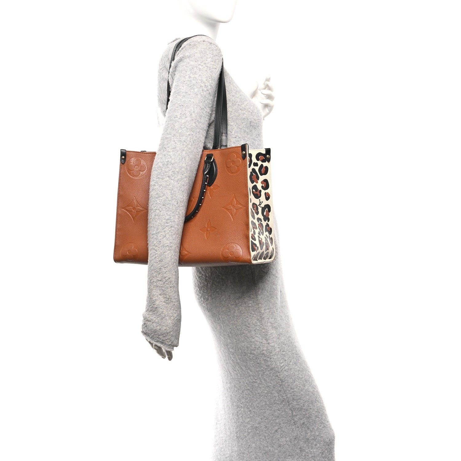 Louis Vuitton Empreinte Monogram Giant Wild At Heart Onthego MM Caramel