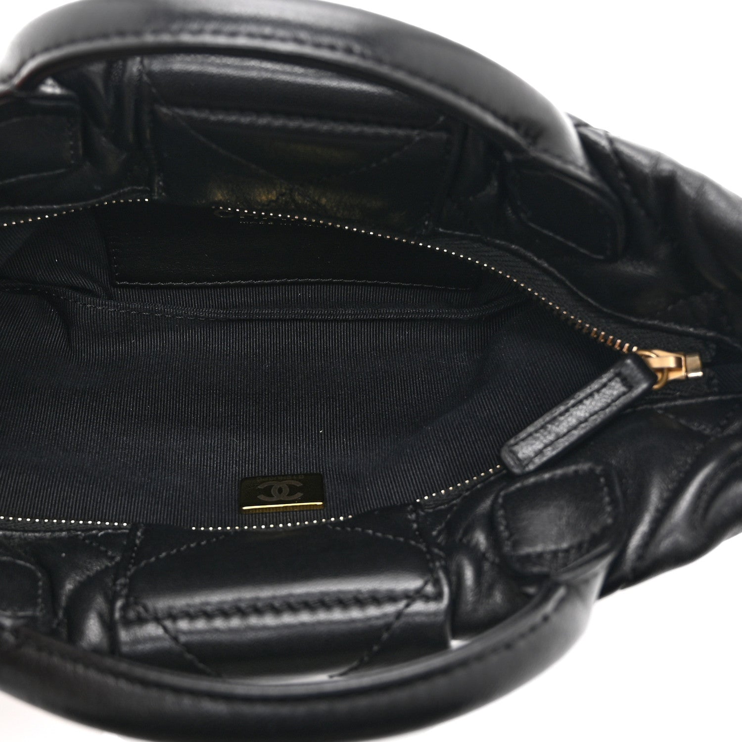Chanel Lambskin Quilted Mini Bow Bag Black