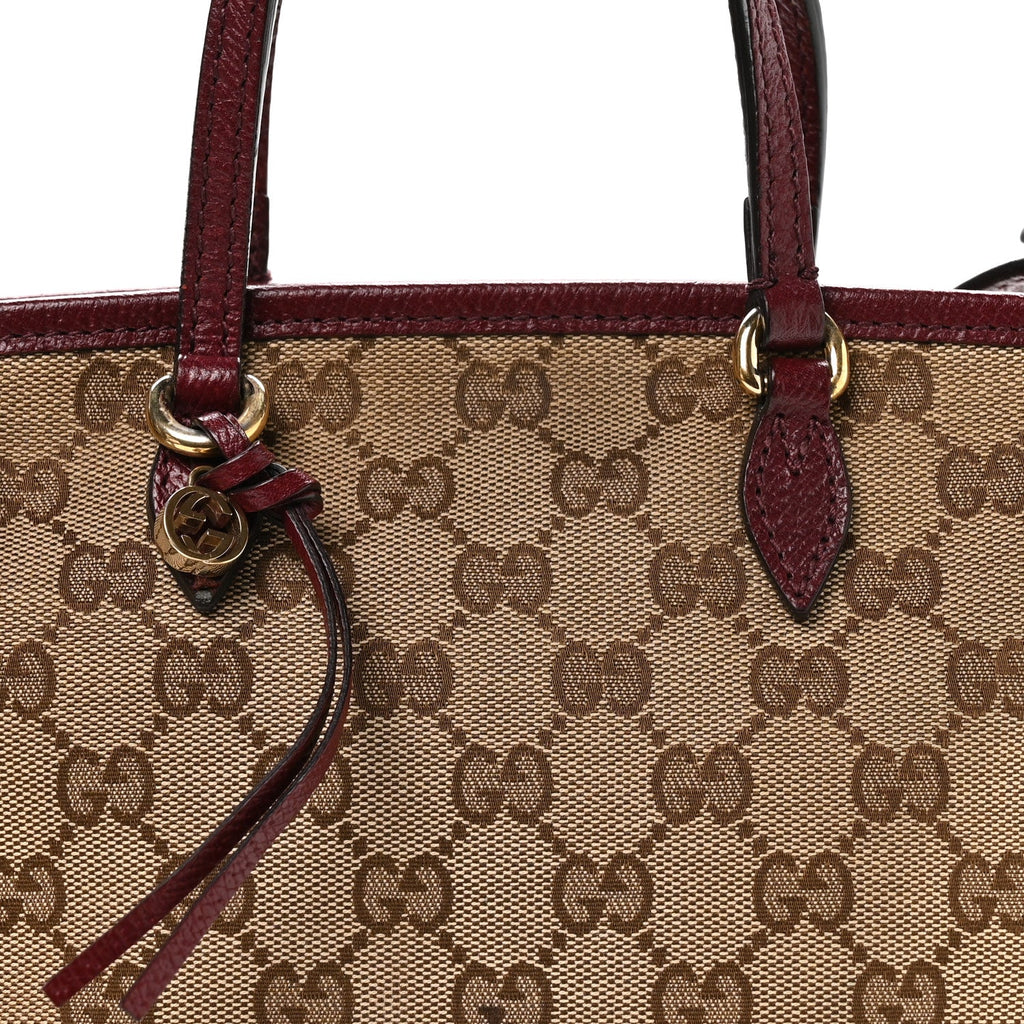 Gucci Monogram Small Bree Tote Red