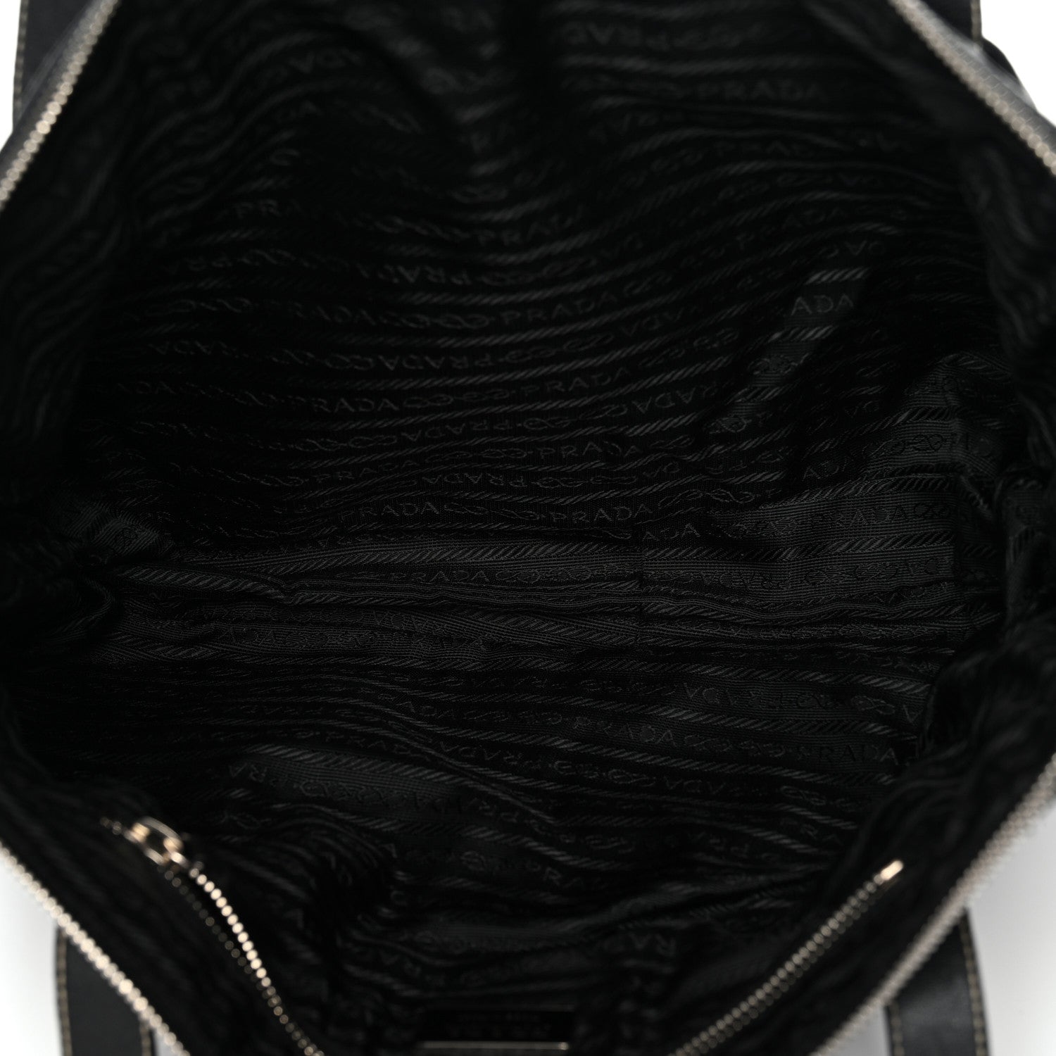 Prada Nappa Pocket Satchel Black