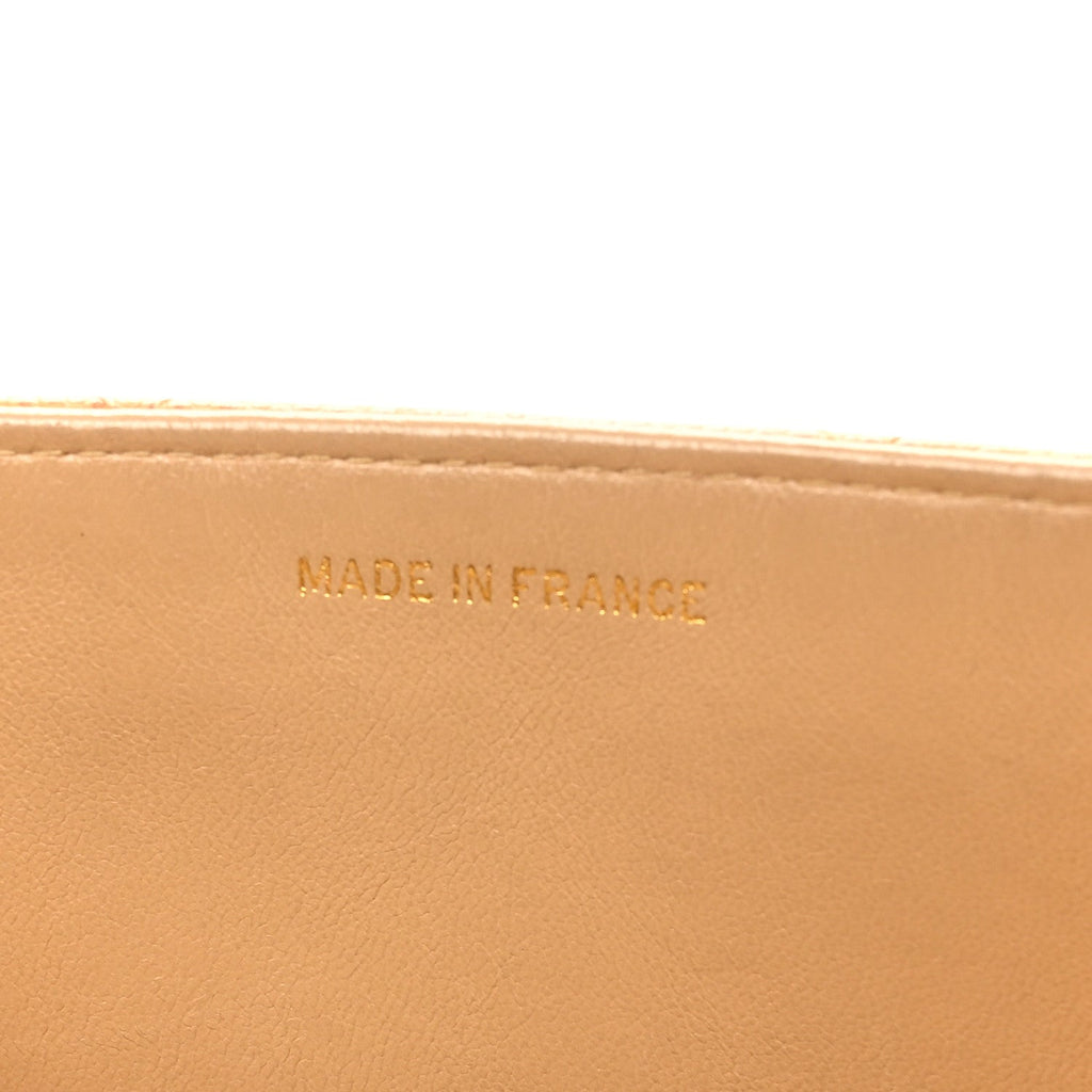 Chanel Caviar Quilted Briefcase Laptop Bag Beige