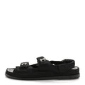 Mixed Fibers Velcro Dad Sandals 39 Black