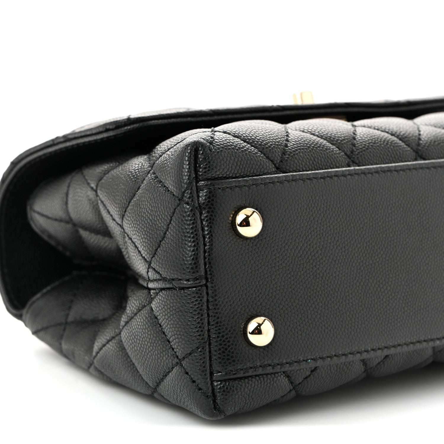 Chanel Caviar Quilted Mini Coco Handle Flap Black