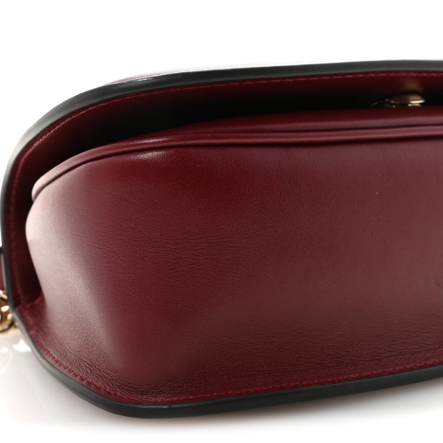 Gucci Calfskin Blondie Small Shoulder Bag Dark Red