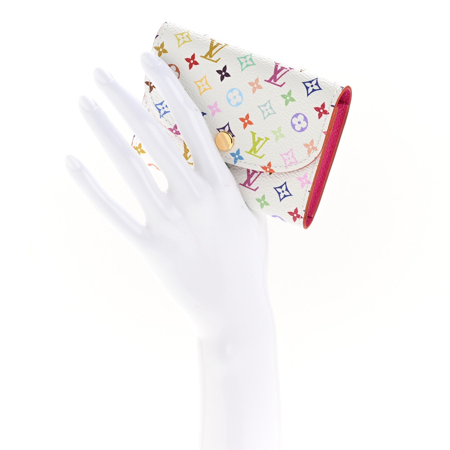 Louis Vuitton LV X TM Monogram Multicolor Rosalie Coin Purse White Kawaii Pink