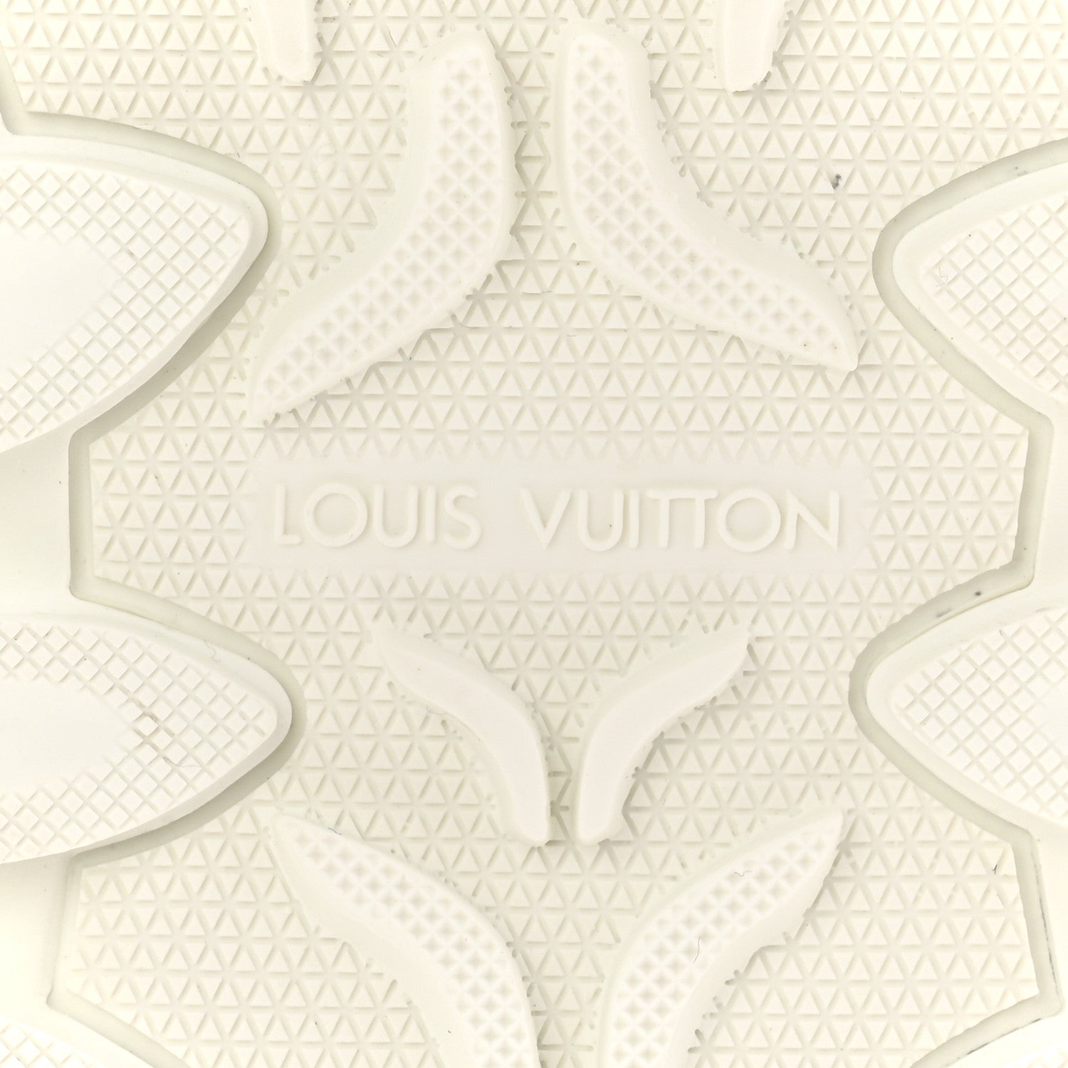 Louis Vuitton Suede Calfskin LV Rush Sneakers 37.5 White