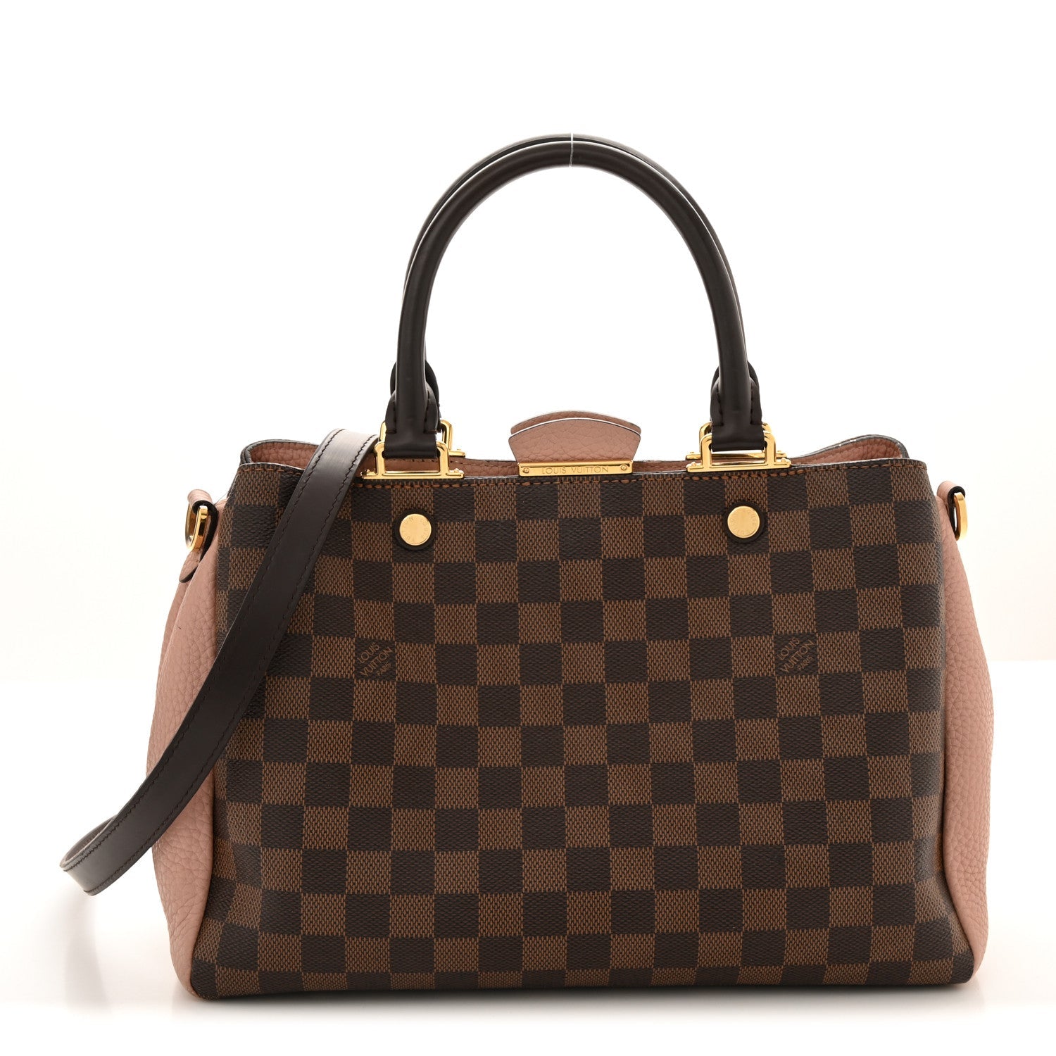 Louis Vuitton Damier Ebene Cuir Taurillon Brittany Magnolia