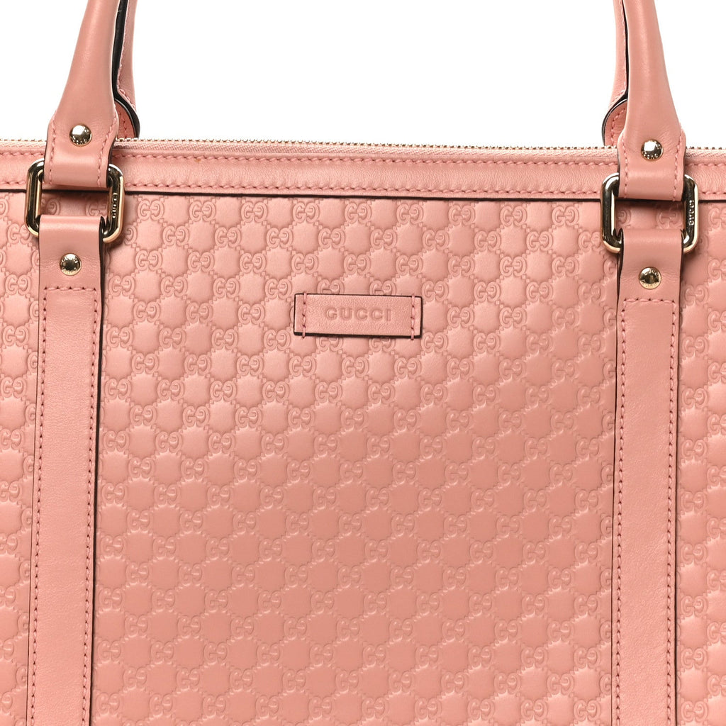 Gucci Soft Microguccissima Medium Zippered Satchel Soft Pink