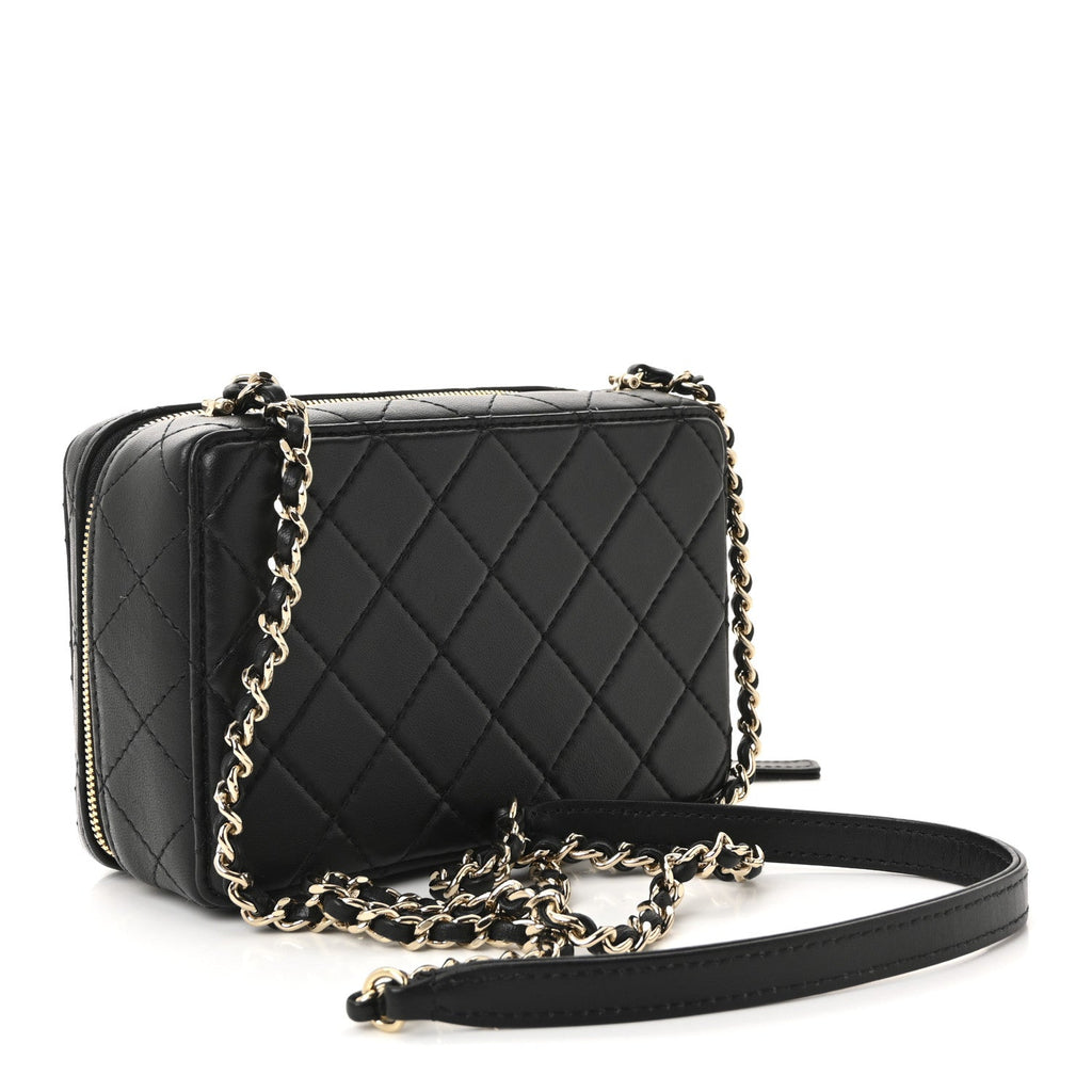 Chanel Lambskin Quilted Coco Click Bag Black