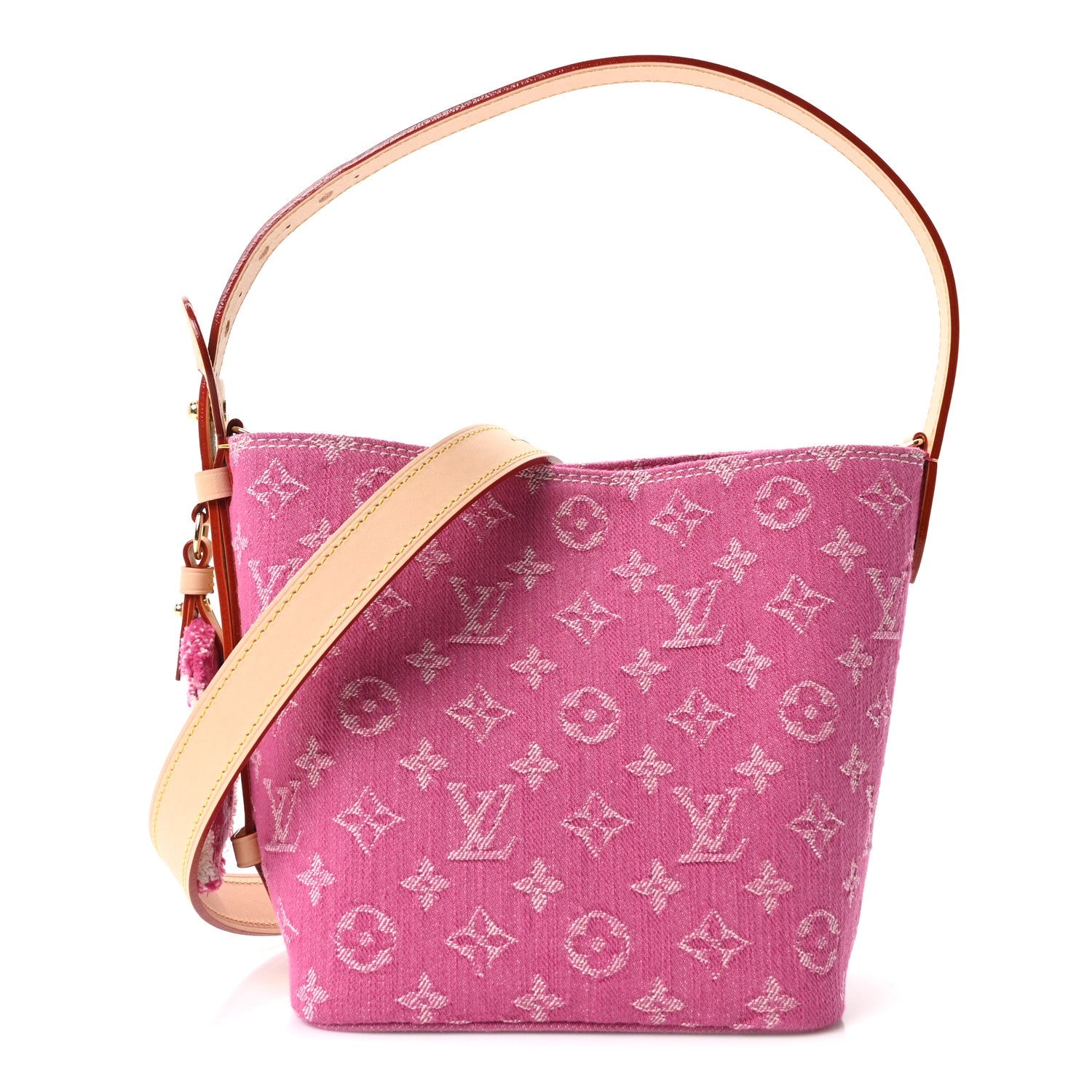 Louis Vuitton Monogram Denim All In BB Fuchsia