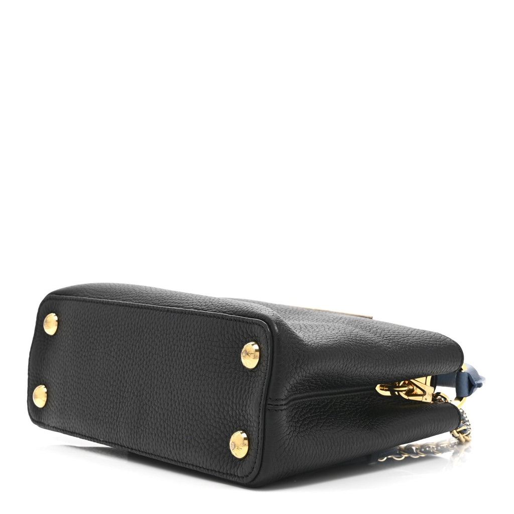 Louis Vuitton Taurillon Capucines BB Black General Blue