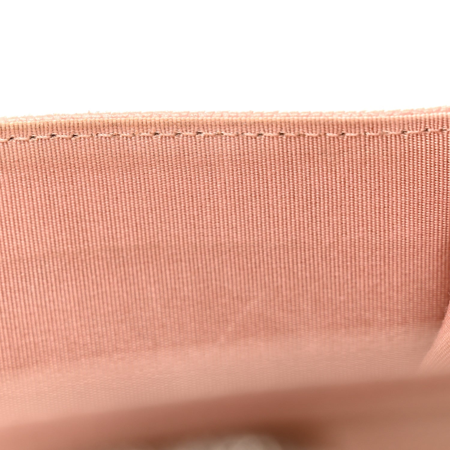 Metallic Caviar Chevron Quilted Vintage Mademoiselle Flap Card Holder Pink