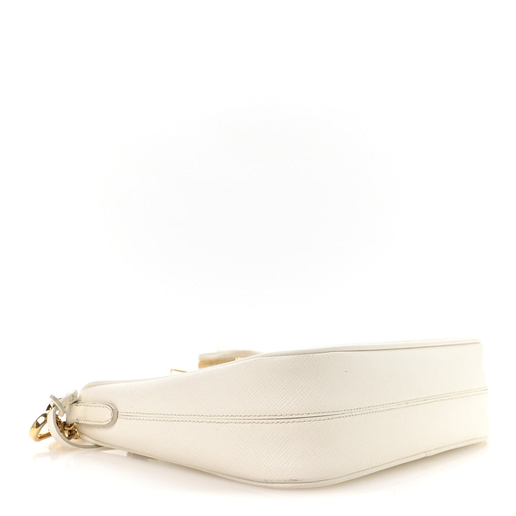 Prada Saffiano Re-Edition 2005 Shoulder Bag White