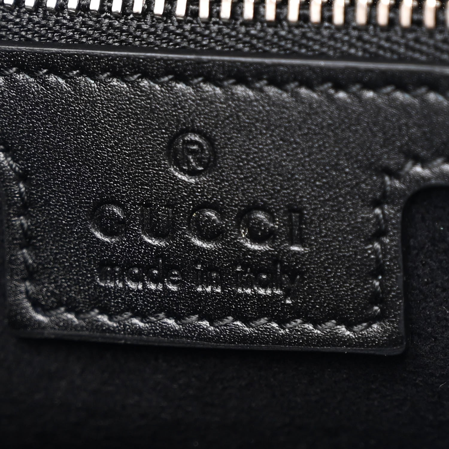Gucci Calfskin Petite GG Medium Tote Bag Black