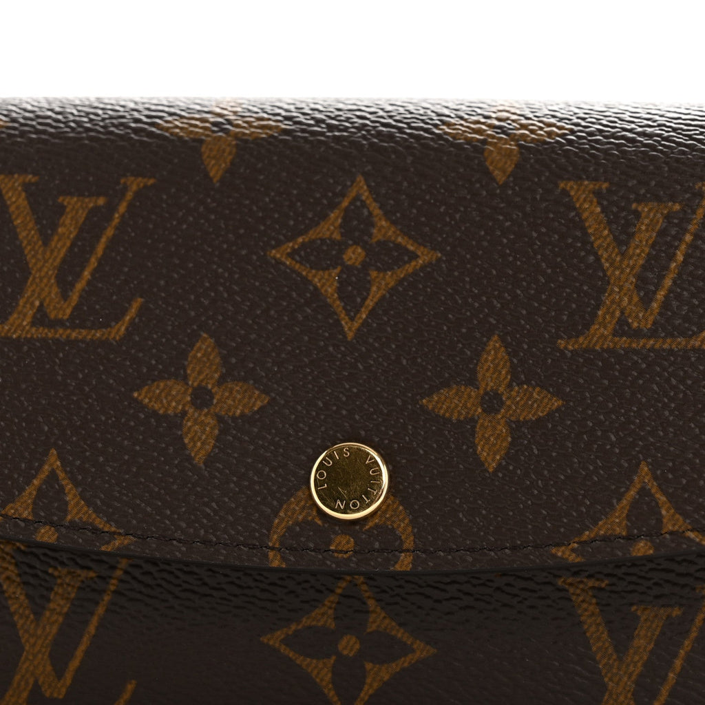 Louis Vuitton Monogram Emilie Wallet Rose Ballerine
