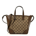 Gucci Monogram Small Bree Tote Beige Tabacco