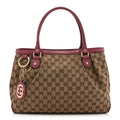 Gucci Monogram Medium Sukey Top Handle Tote Peonia Flower
