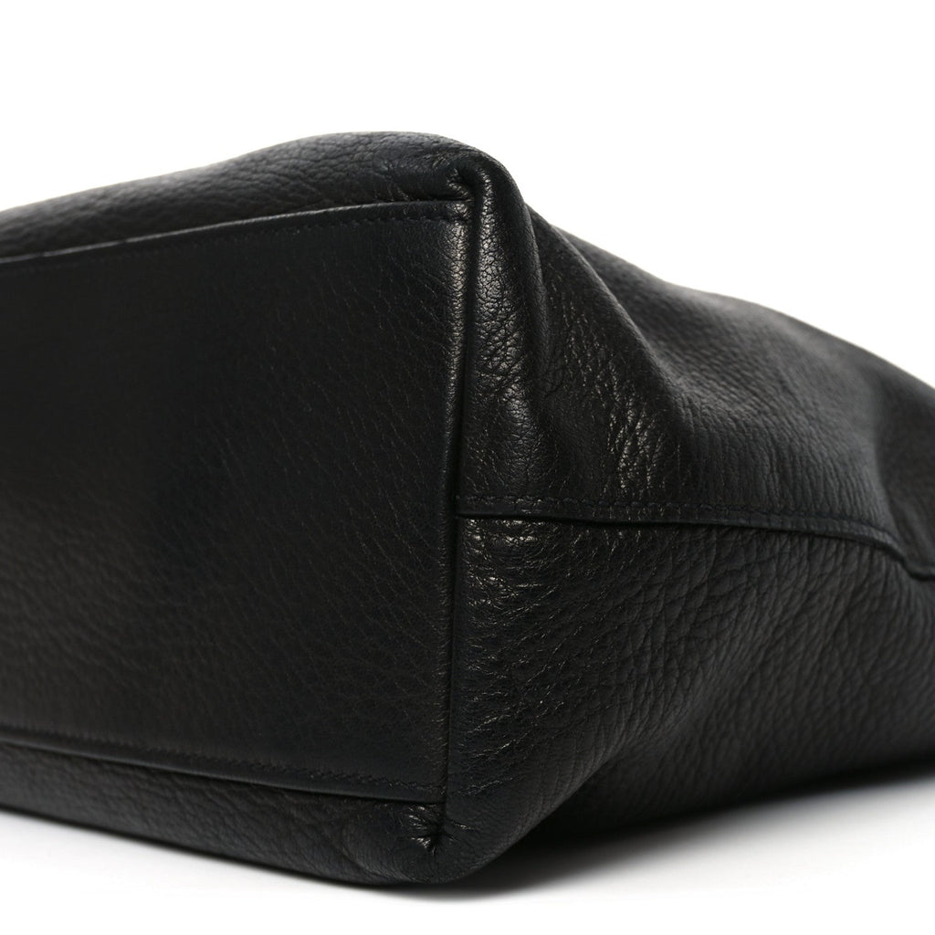 Prada Vitello Daino Tote Black