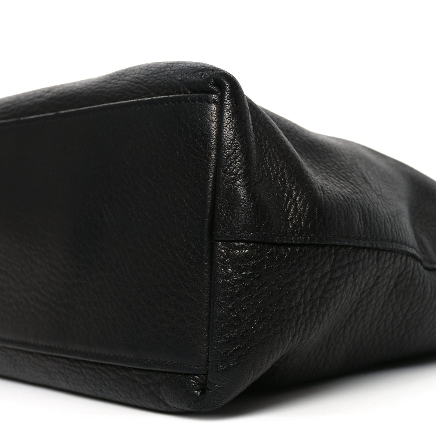 Prada Vitello Daino Tote Black