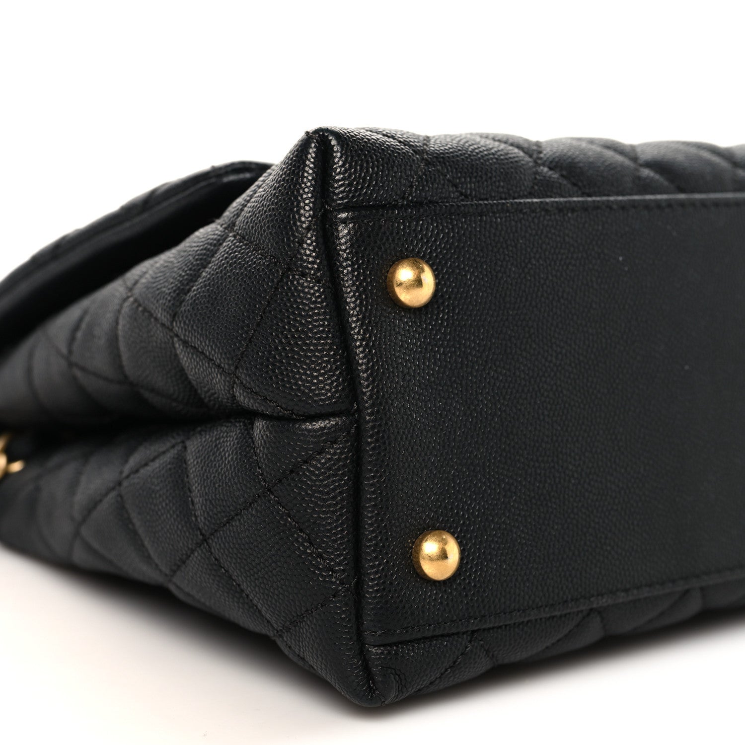 Chanel Caviar Quilted Small Coco Handle Flap Black