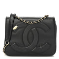 Chanel Lambskin CC Mania Flap Bag Black