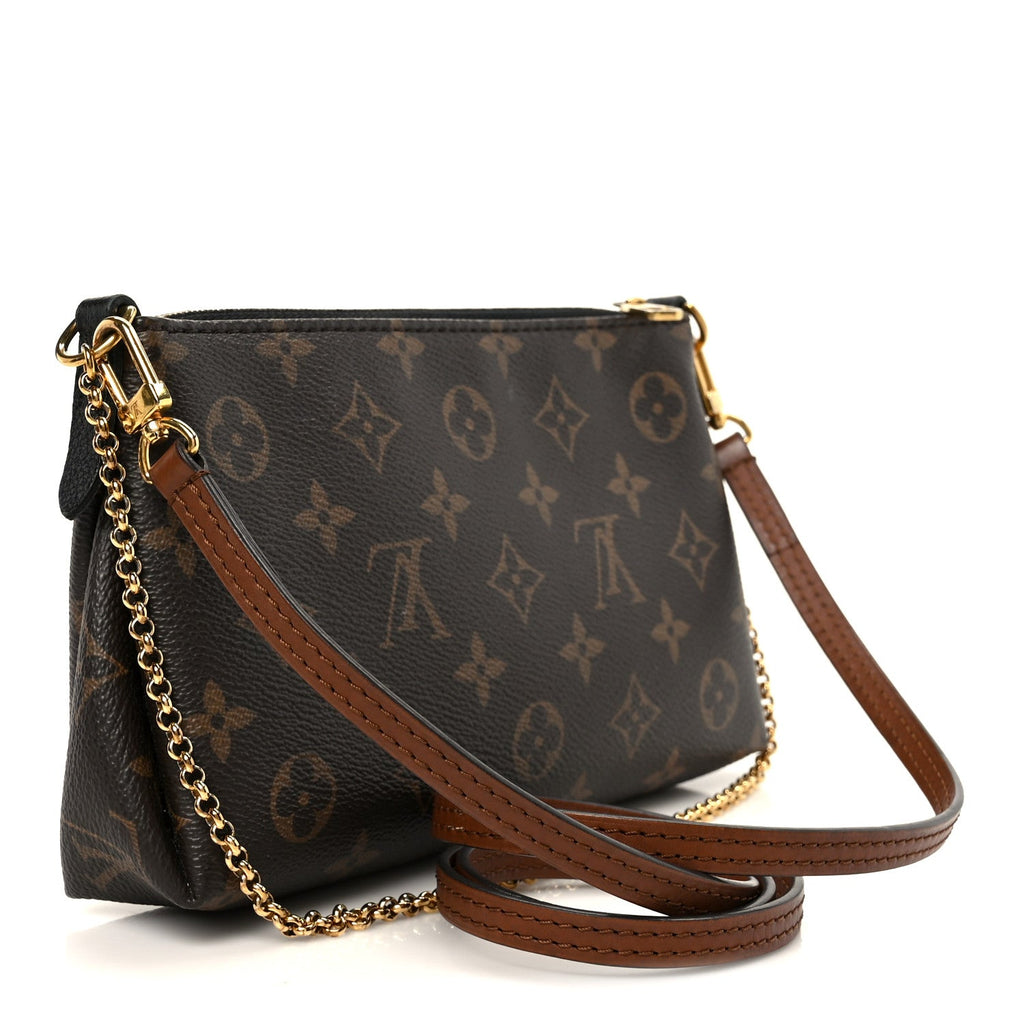 Louis Vuitton Monogram Pallas Clutch Black