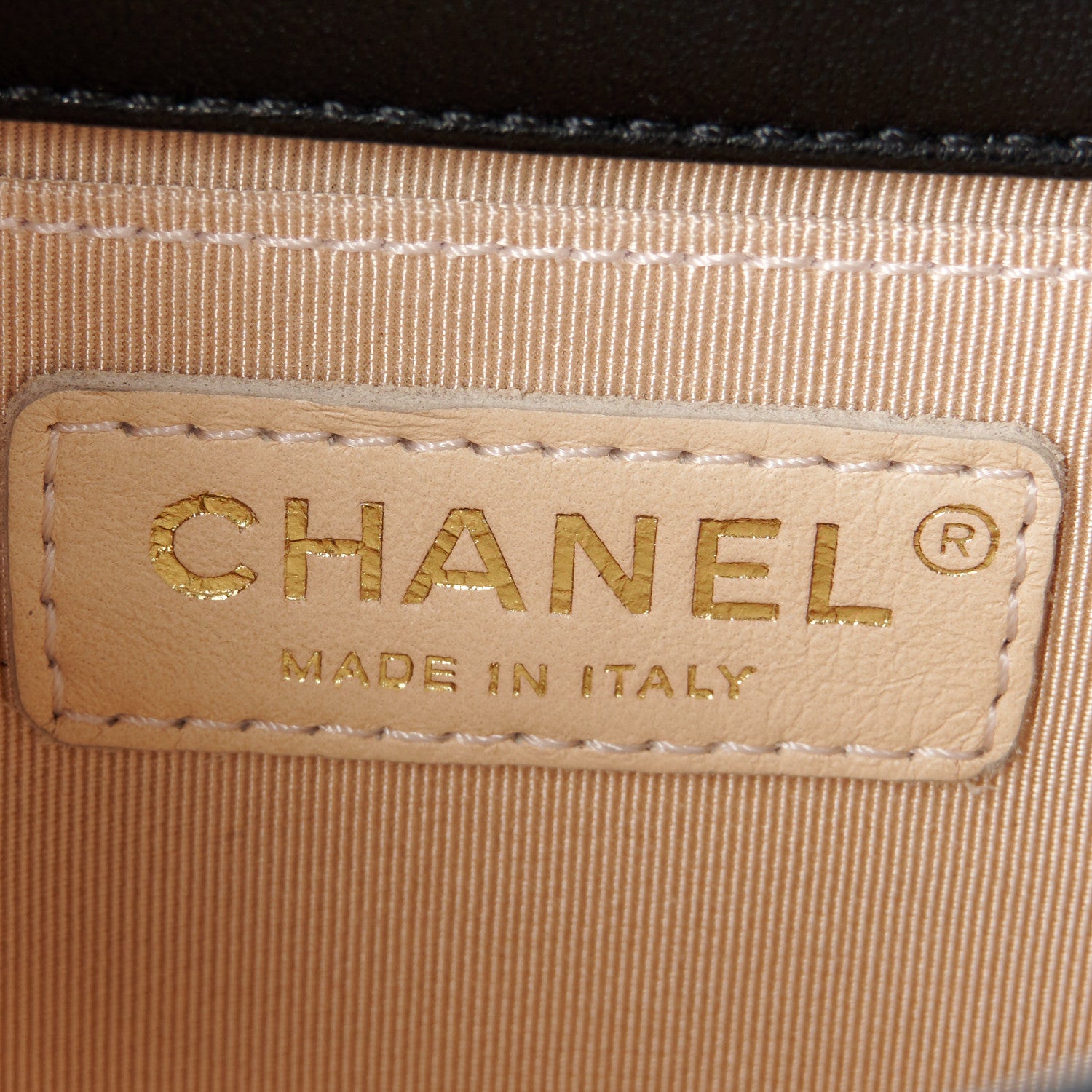 Chanel Goatskin Quilted Chic Pearls Flap Black