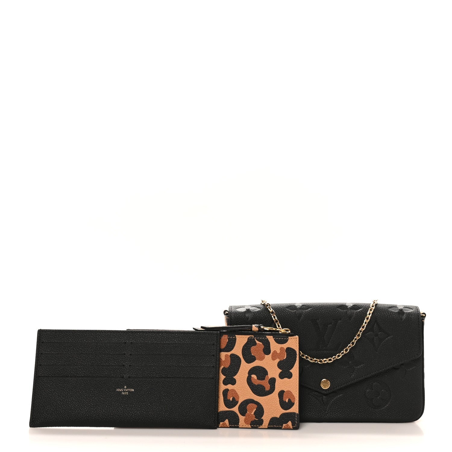 Louis Vuitton Empreinte Monogram Giant Wild At Heart Felicie Pochette Black
