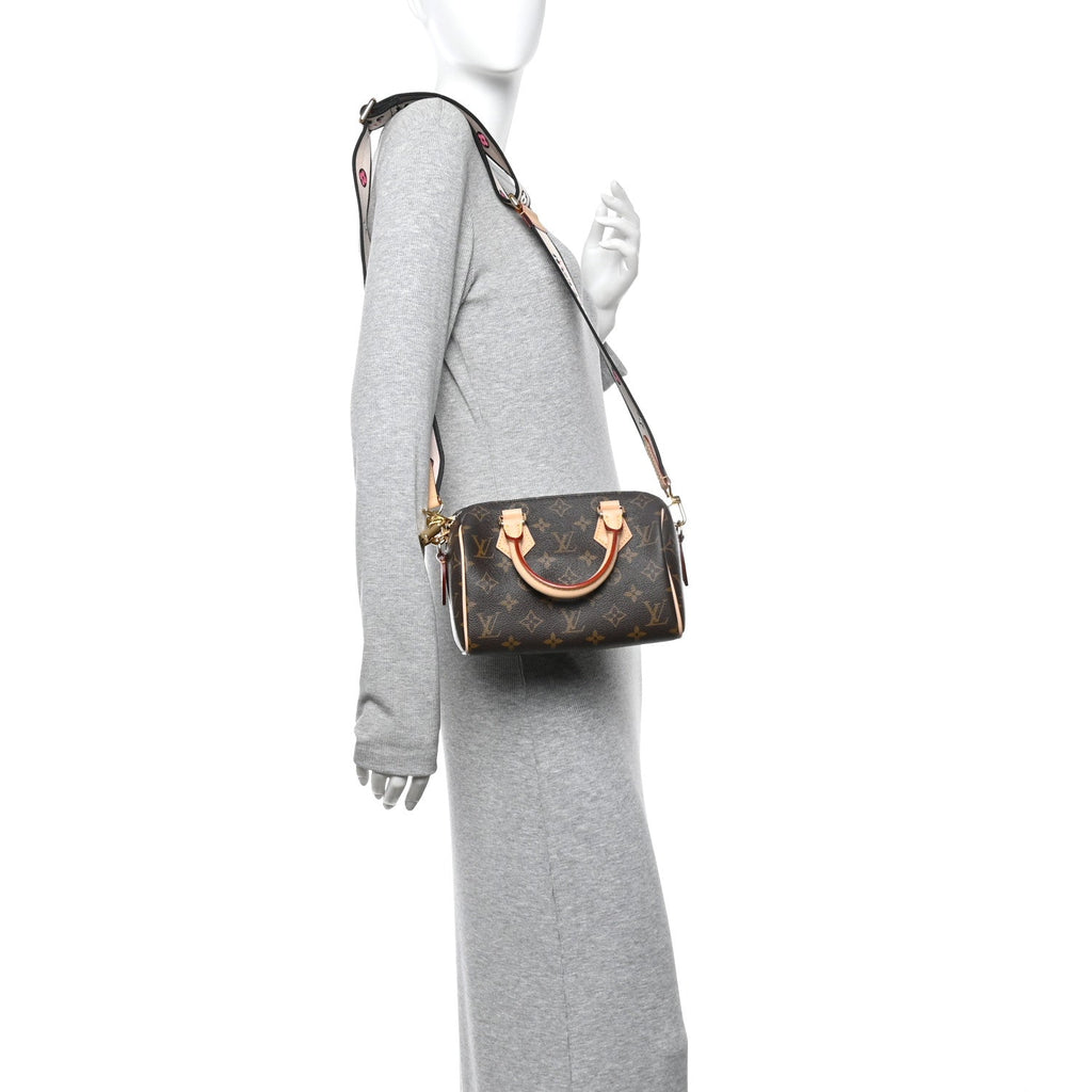 Louis Vuitton Monogram Speedy Bandouliere 20 Black