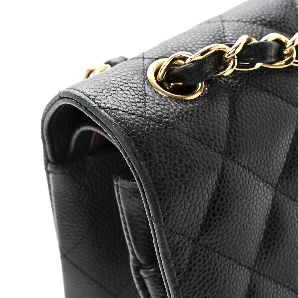 Chanel Caviar Quilted Jumbo Double Flap Black