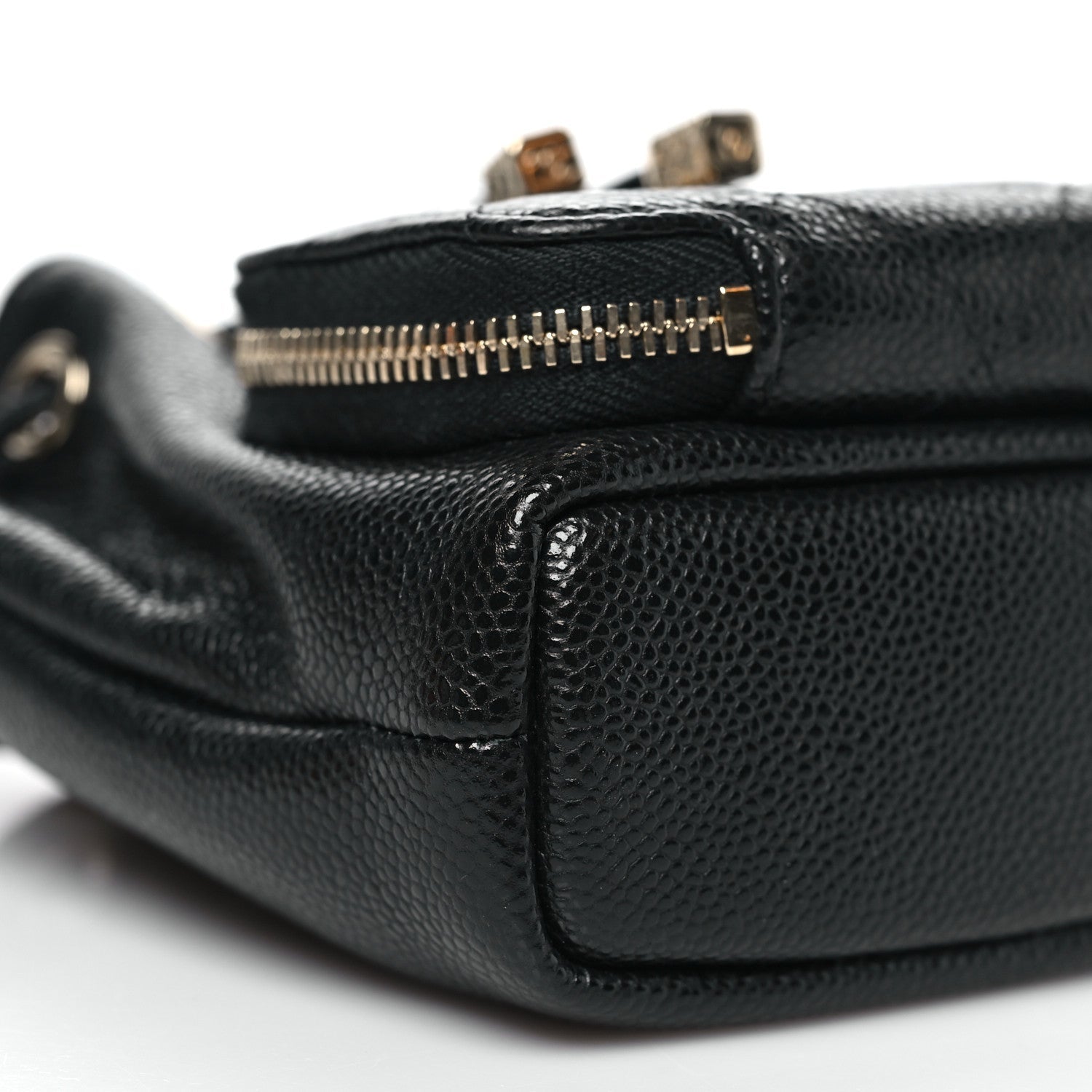 Chanel Caviar Quilted Mini CC Pocket Bucket Bag Black