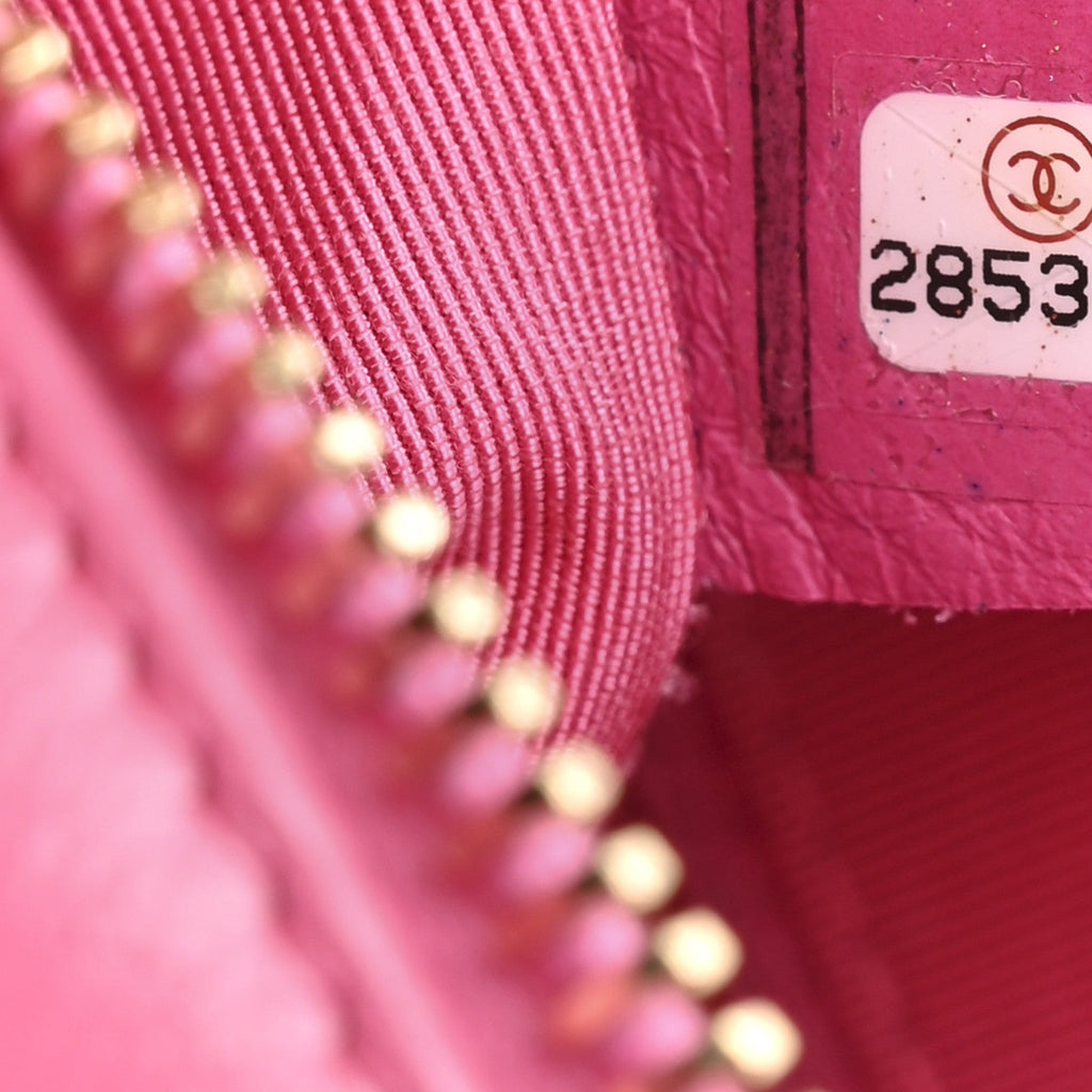 Chanel Tweed Calfskin Small Gabrielle Hobo Pink