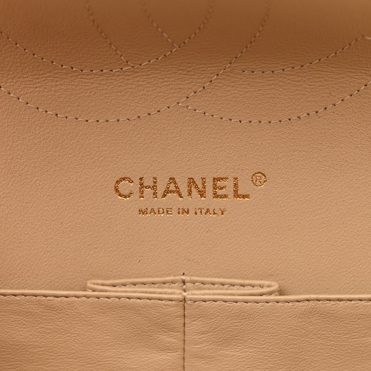 Chanel Caviar Quilted Jumbo Double Flap Beige