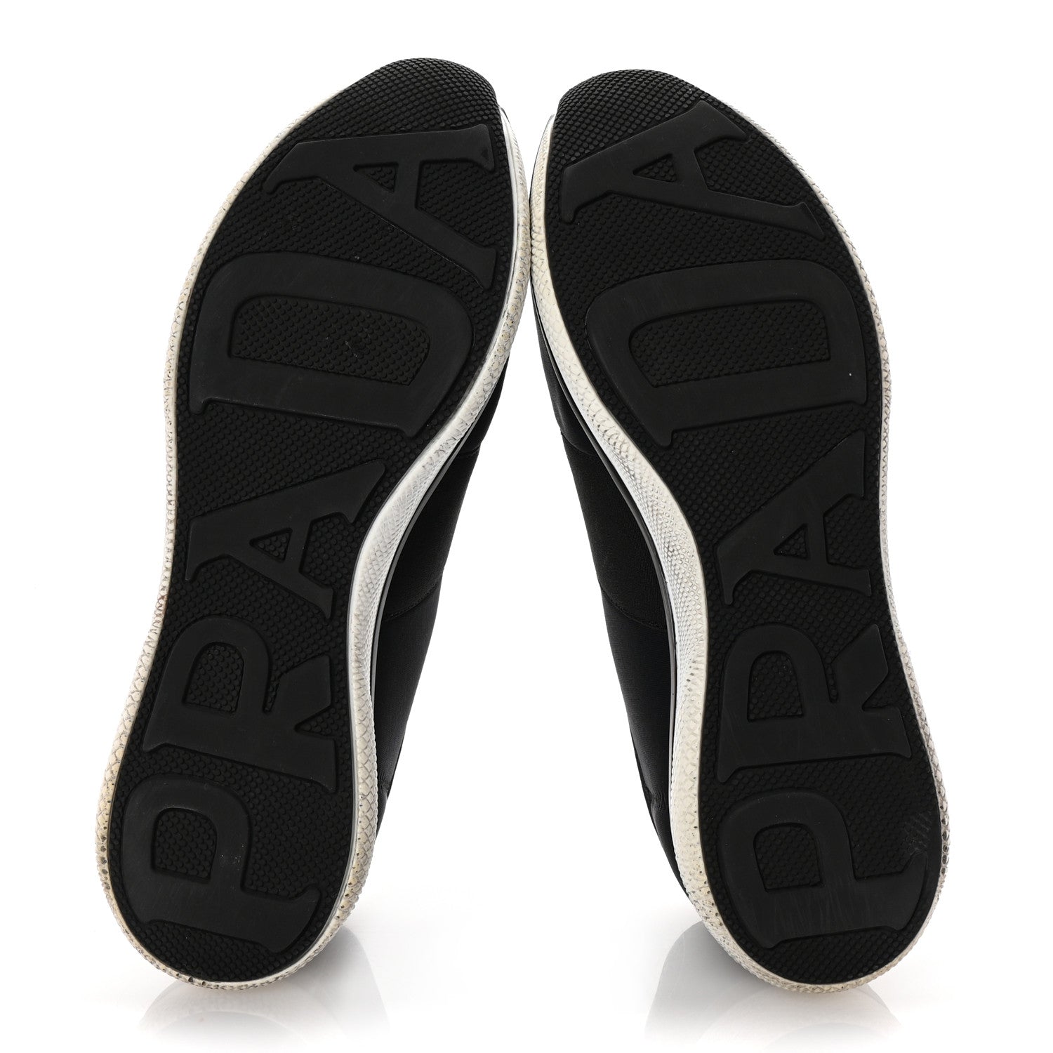 Prada Neoprene Slip On Sneakers 39 Black